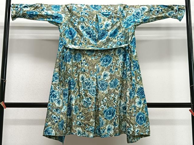 平和屋着物∞和装コート 洋花文 ロング丈 正絹 逸品 CABH3300ua
