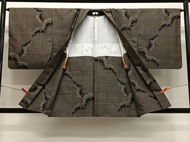 平和屋着物#羽織 本場大島紬 7マルキ 雪輪文 正絹 逸品 CABH3308ua