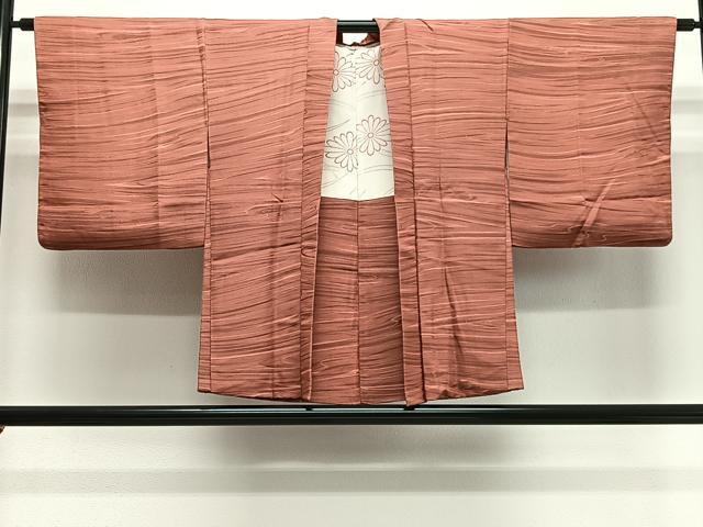 平和屋着物#羽織 地紋起こし 横段文 正絹 逸品 CABH3330ua