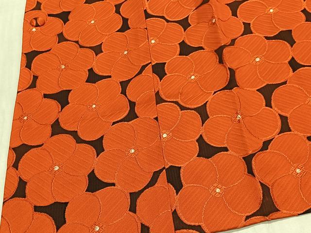 平和屋着物#道行コート 地紋起こし 花尽くし 正絹 逸品 CABH3332ua