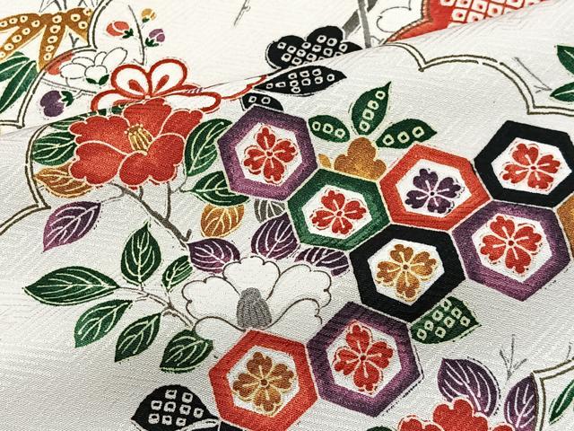 平和屋着物■豪華振袖 草花風景文 正絹 逸品 CABH3371ua