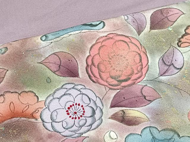 平和屋着物■訪問着 手描き 辻が花 暈し染め 金彩 正絹 逸品 CABH3378ua