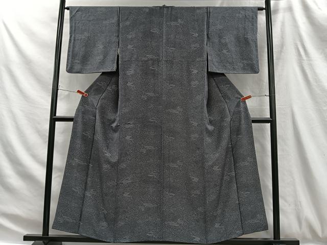 平和屋着物■江戸小紋 風景花文 正絹 逸品 CABH3391ua