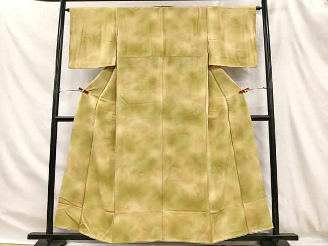 平和屋着物■上質な小紋 草葉文 暈し染め 正絹 逸品 CABH3398ua