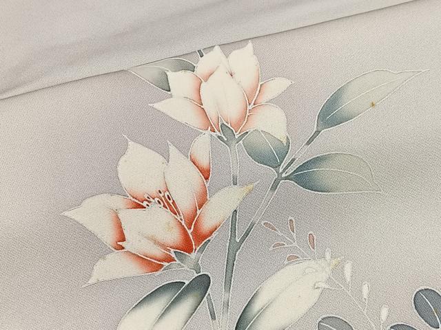 平和屋着物■訪問着 友禅 刺繍 籬枝花文 暈し染め 正絹 逸品 CABH3412ua