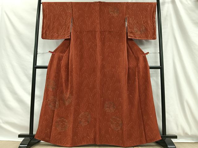 平和屋着物■訪問着 刺繍 花丸文 鬼しぼ縮緬 正絹 逸品 未使用 CABH3416ua