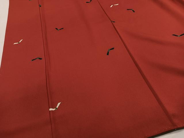 平和屋着物■上質な小紋 抽象文 金彩 正絹 逸品 CABH3420ua