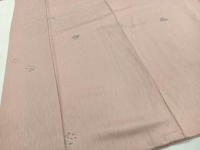 平和屋着物■上質な小紋 草花文 正絹 逸品 CABH3449ua