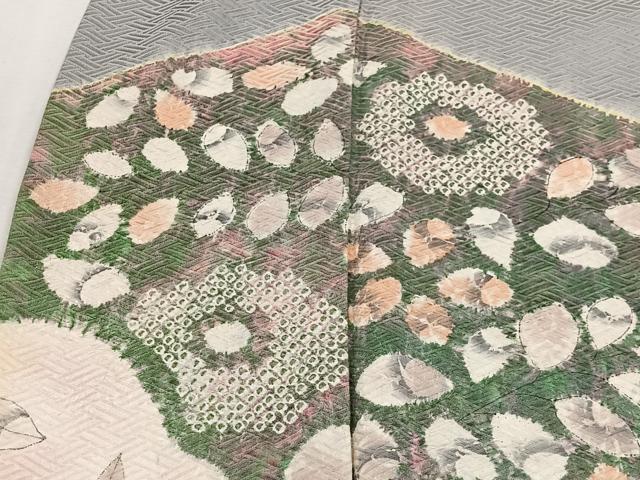 平和屋着物■訪問着 絞り 辻が花 正絹 逸品 CABH3457ua