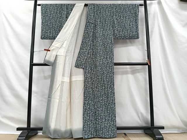 平和屋着物■上質な小紋 草花文 正絹 逸品 CABH3464ua