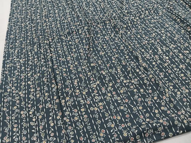 平和屋着物■上質な小紋 草花文 正絹 逸品 CABH3464ua
