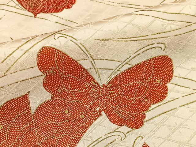 平和屋着物■上質な小紋 舞蝶文 金彩 正絹 逸品 CABH3466ua