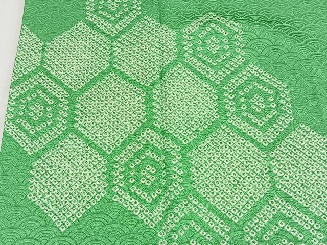 平和屋着物■訪問着 絞り 亀甲文様 正絹 逸品 CABH3561ua