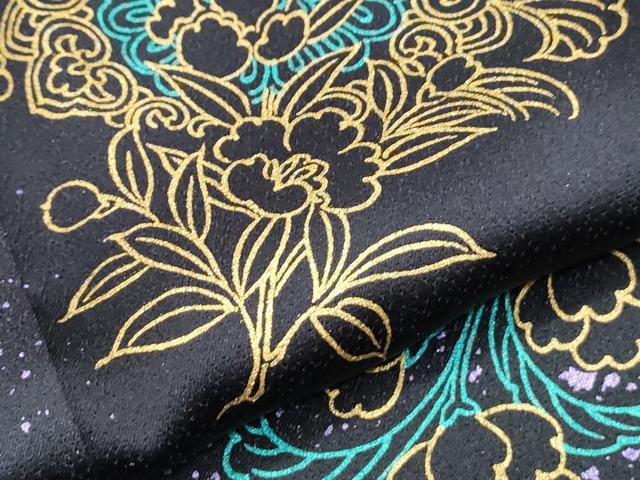 平和屋着物●豪華振袖 花蝶文 暈し染め 金彩 正絹 逸品 CABH3607th