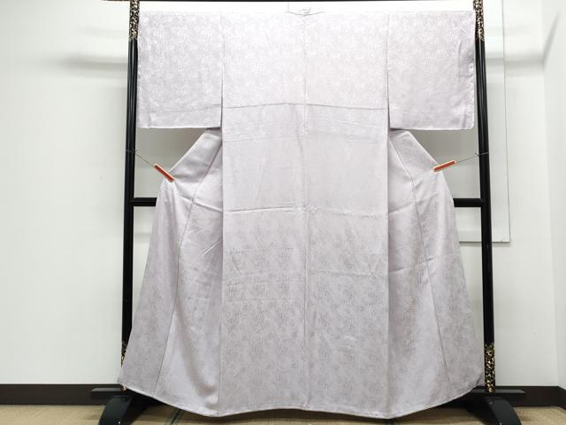 平和屋着物●BANKANわものや 色無地 霞地紋 淡紅藤色 正絹 逸品 CABH3615th