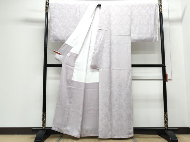 平和屋着物●BANKANわものや 色無地 霞地紋 淡紅藤色 正絹 逸品 CABH3615th