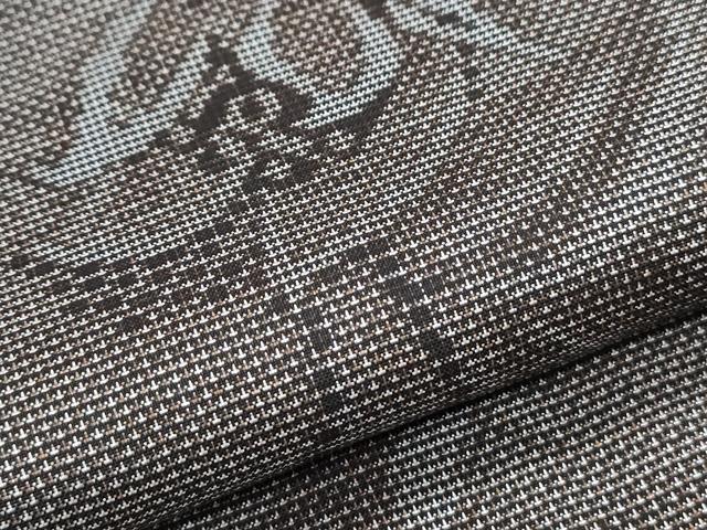 平和屋着物●本場大島紬 9マルキ 草花文 正絹 逸品 未使用 CABH3630th