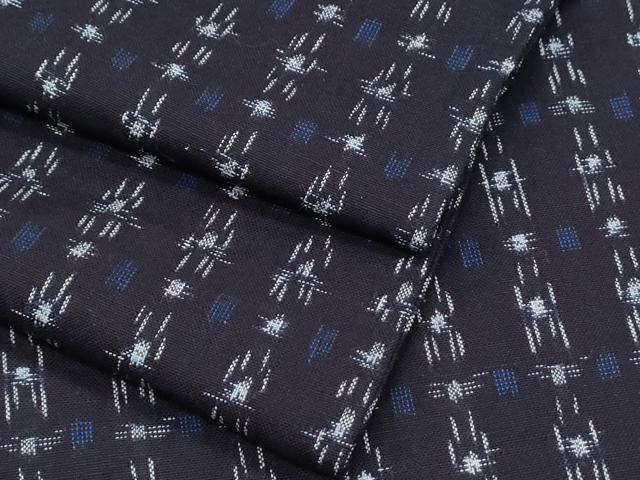 平和屋着物●久留米絣 単衣 吉祥文 正絹 逸品 CABH3636th