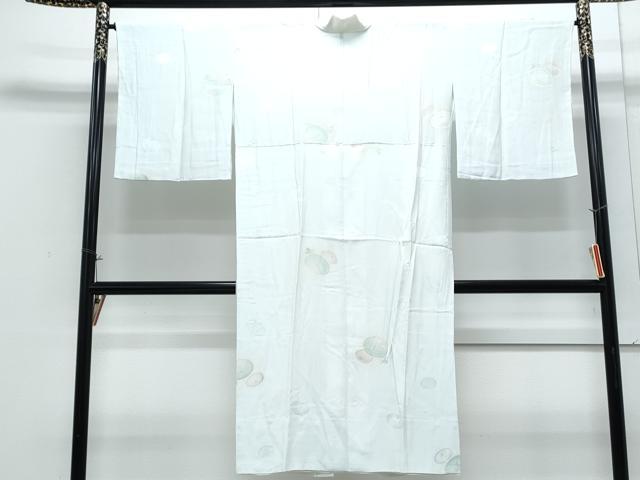 平和屋着物●長襦袢 無双仕立て 蛍暈し 万寿菊地紋 半衿刺繍 正絹 逸品 未使用 CABH3667th