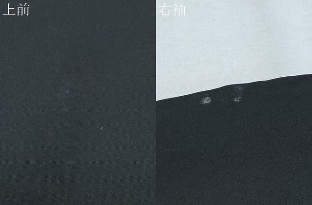 平和屋着物●男性 黒紋付 正絹 逸品 CABH3668th