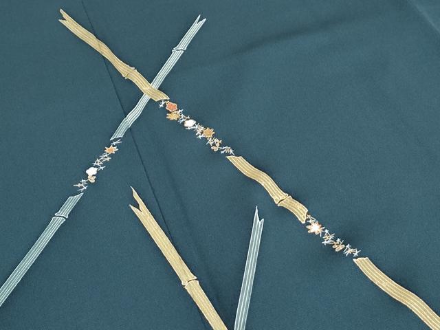 平和屋着物●訪問着 駒刺繍 吉祥文 金彩 正絹 逸品 CABH3691th
