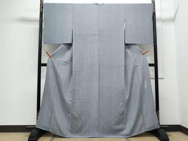 平和屋着物●伝統工芸士 砂川健一 江戸小紋 菱吉祥花文 やまと誂製 正絹 逸品 CABH3693th