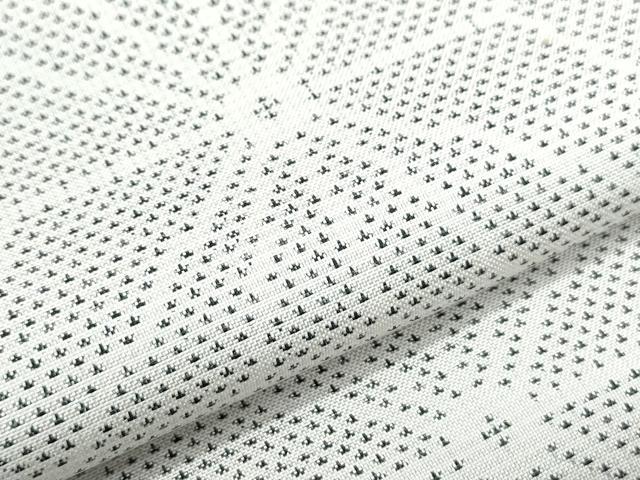 平和屋着物●本場大島紬 白大島 7マルキ 麻の葉文様 正絹 逸品 CABH3701th