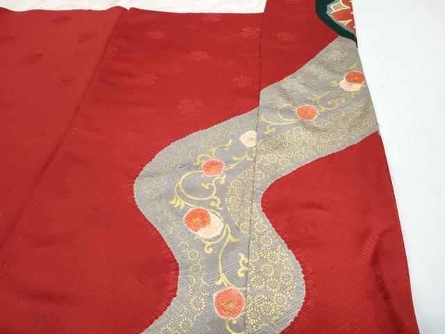 平和屋着物●豪華振袖 駒刺繍 絞り 道長花文 金彩 正絹 逸品CABH3705th