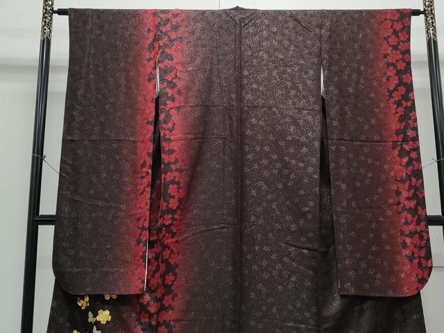 平和屋着物●豪華振袖 駒刺繍 舞蝶文 暈し染め 銀通し地 やまと誂製 正絹 逸品 CABH3706th