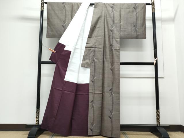 平和屋着物●本場大島紬 9マルキ 草葉間道 正絹 逸品 CABH3717th