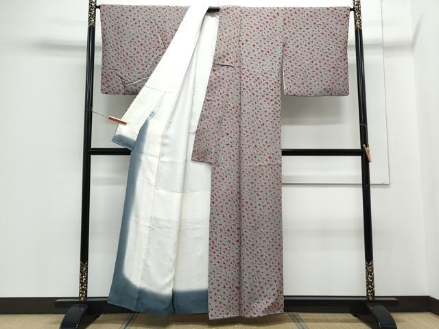 平和屋着物●上質な小紋 絞り 鹿の子紋様 正絹 逸品 CABH3737th