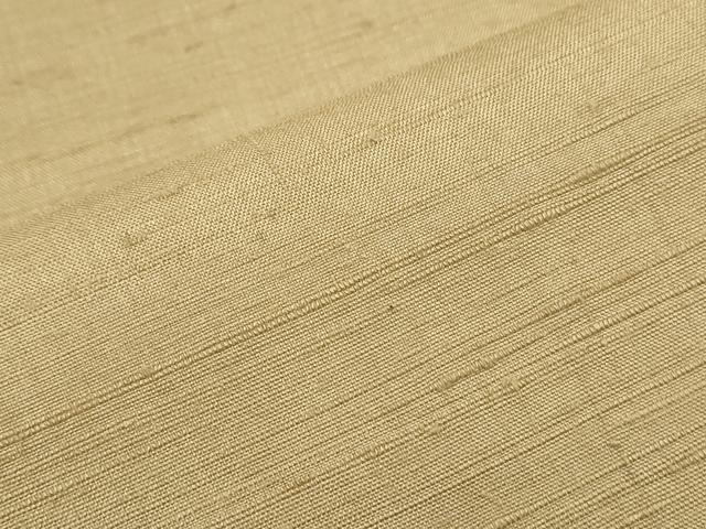 平和屋着物●上質な色無地 飴色 正絹 逸品 CABH3743th
