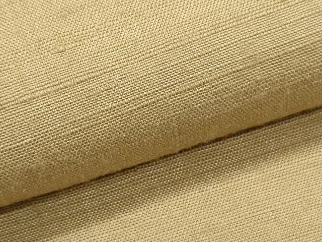 平和屋着物●上質な色無地 飴色 正絹 逸品 CABH3743th