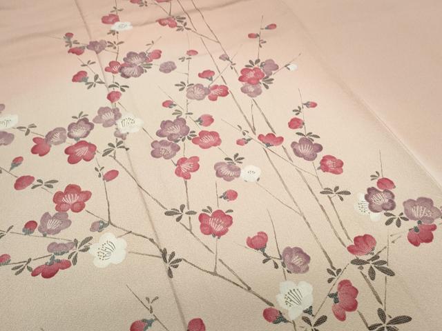 平和屋着物●訪問着 枝花文 暈し染め 金彩 正絹 逸品 CABH3744th