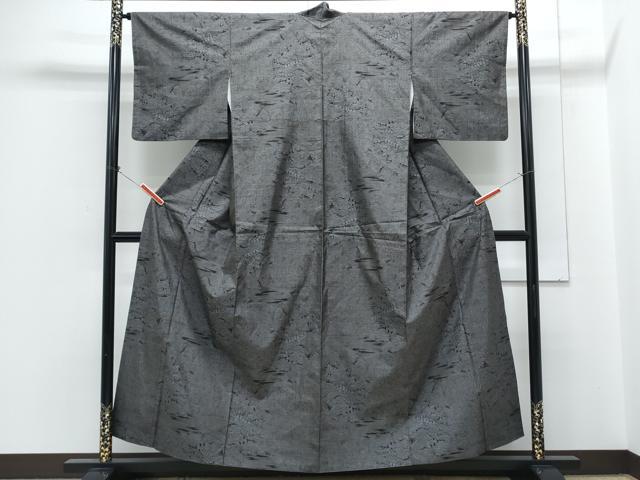 平和屋着物●本場大島 9マルキ 風景文 正絹 逸品 CABH3748th