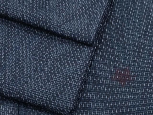 平和屋着物●本塩沢 110亀甲 草花文 正絹 逸品 CABH3752th