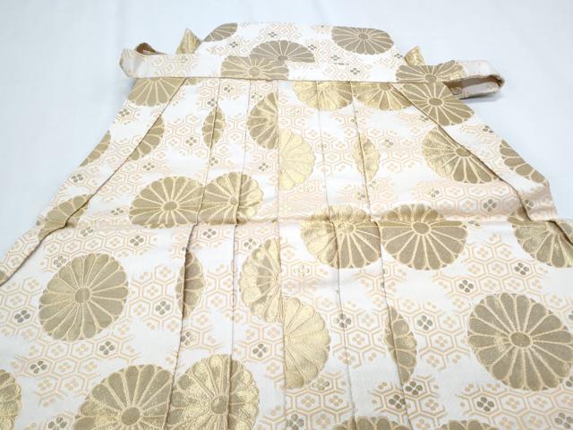 平和屋着物●男性 馬乗り袴 菊 金糸 未使用 CABH3773th