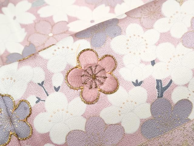 平和屋着物●訪問着 駒刺繍 草花文 暈し染め 金彩 正絹 逸品 CABH3789th