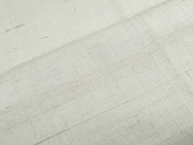 平和屋着物●上質な紬 色無地 灰黄緑色 正絹 逸品 CABH3791th