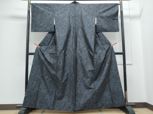 平和屋着物●本場大島紬 笹文 正絹 逸品 CABH3801th