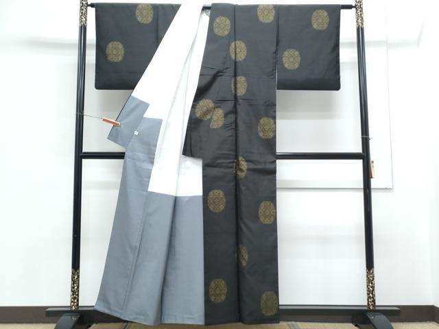 平和屋着物●本場大島紬 地空 吉祥花文 ほてい屋扱い 正絹 逸品 CABH3805th