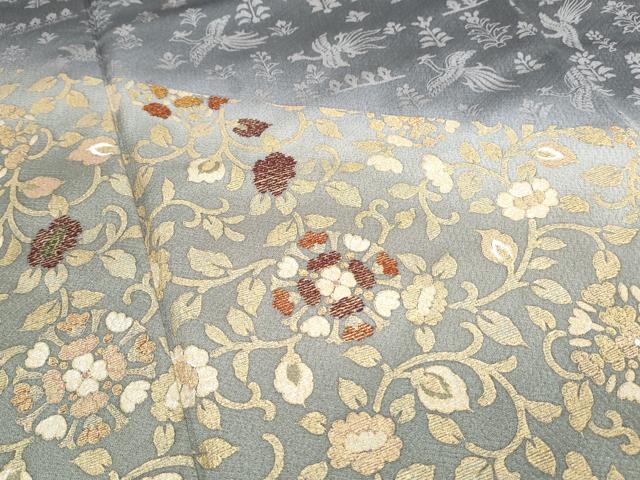 平和屋着物●訪問着 刺繍 鳳凰花唐草文 暈し染め 金彩 正絹 逸品 CABH3810th