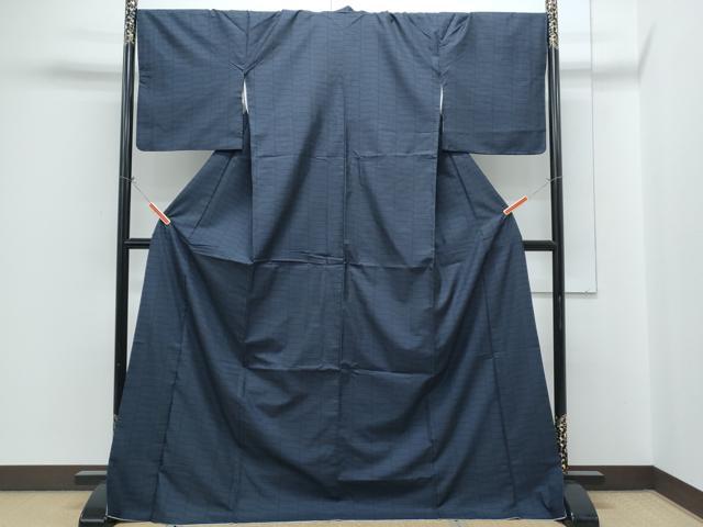 平和屋着物●本場大島紬 9マルキ 瓦文 ロング丈 正絹 逸品 CABH3812th