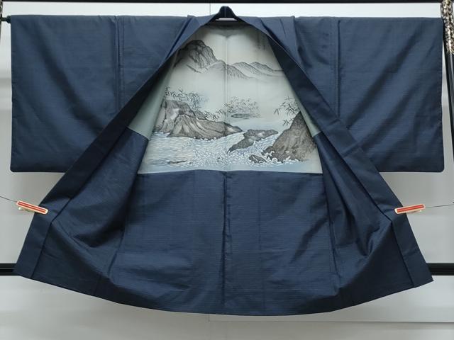 平和屋着物●男性 本場大島紬 アンサンブル 80亀甲 総詰め 正絹 逸品 CABH3815th