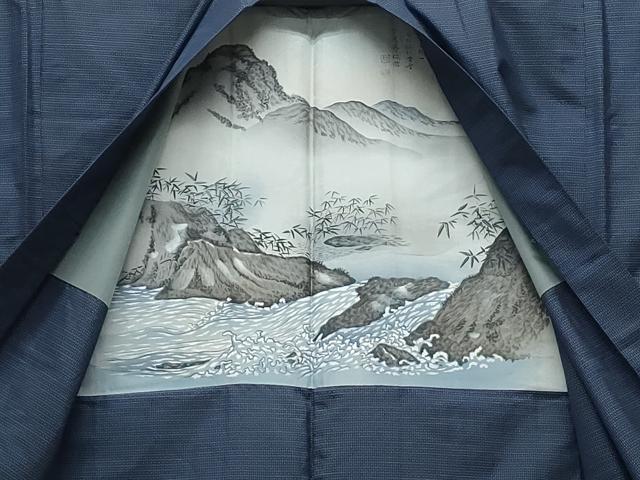 平和屋着物●男性 本場大島紬 アンサンブル 80亀甲 総詰め 正絹 逸品 CABH3815th
