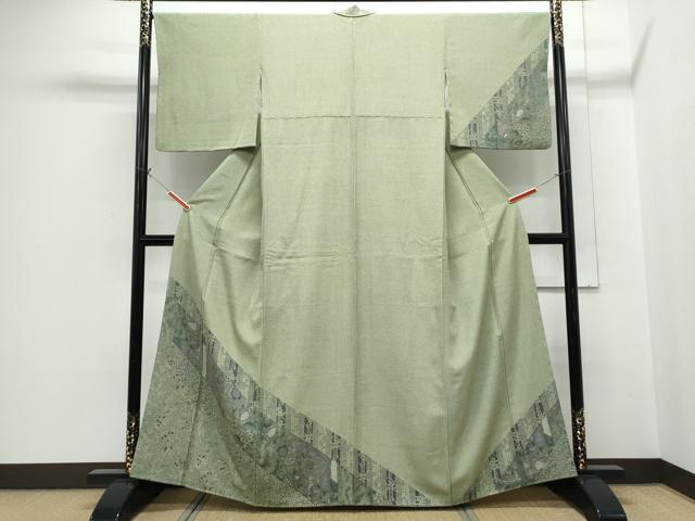 平和屋着物●訪問着 吉祥草花文 正絹 逸品 CABH3822th