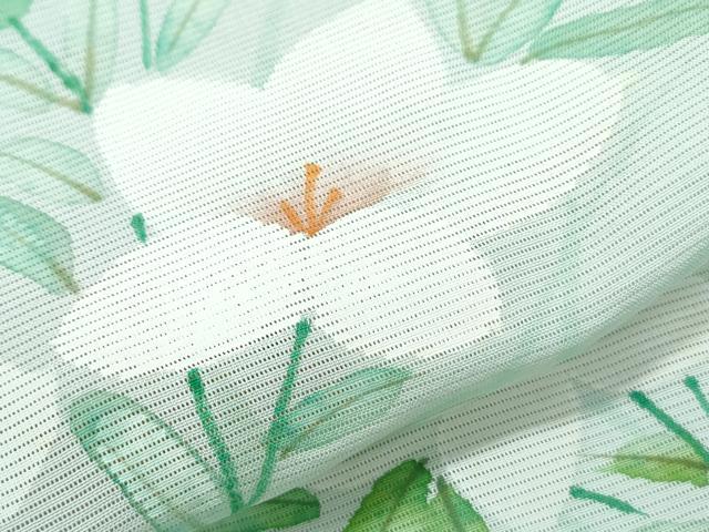 平和屋着物*夏物 訪問着 絽 草花文 正絹 逸品 CABH3839th
