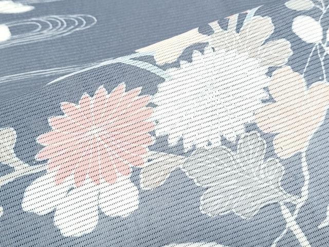 平和屋着物*夏物 訪問着 絽 友禅 籬流水花文 正絹 逸品 CABH3843th