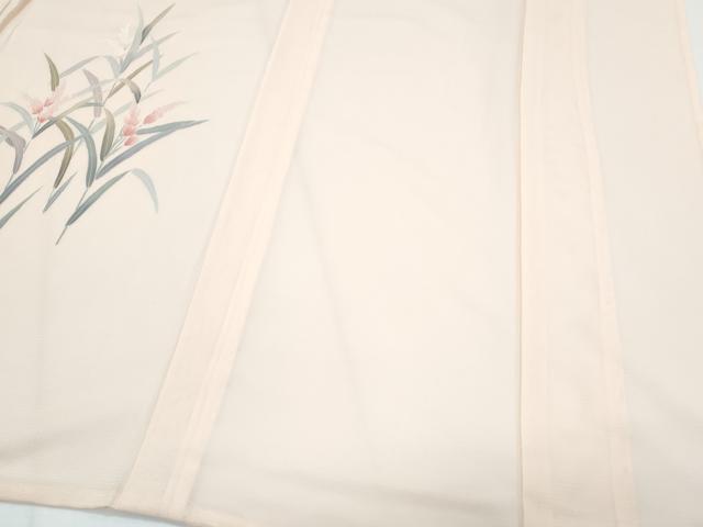 平和屋着物*夏物 訪問着 絽 友禅 草花文 正絹 逸品 CABH3846th