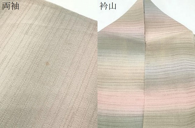 平和屋着物*夏物 小紋 変わり絽 作家物 霞文 暈し染め 正絹 逸品 CABH3847th